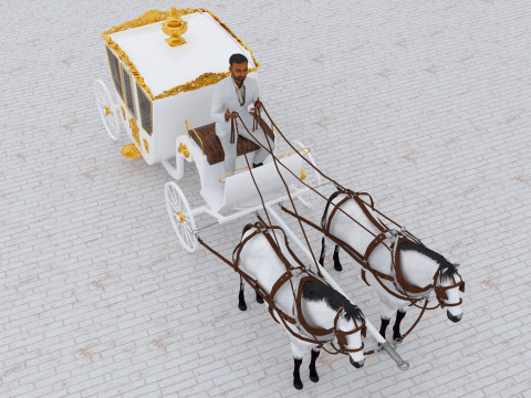 Royal Carriage 2 - 4K 3D-Modell