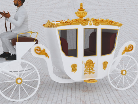 Royal Carriage 2 - 4K 3D-Modell