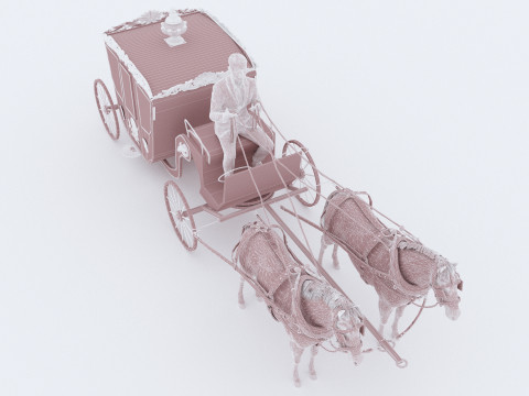 Royal Carriage 2 - 4K 3D-Modell