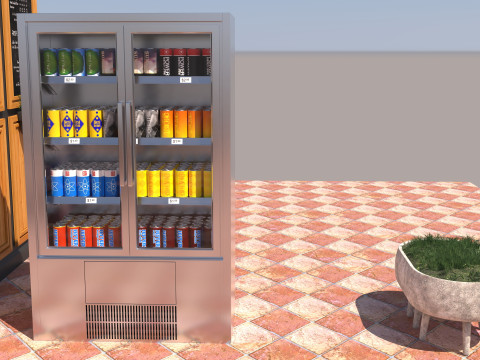 Breakfast Shop 4K 3D Model