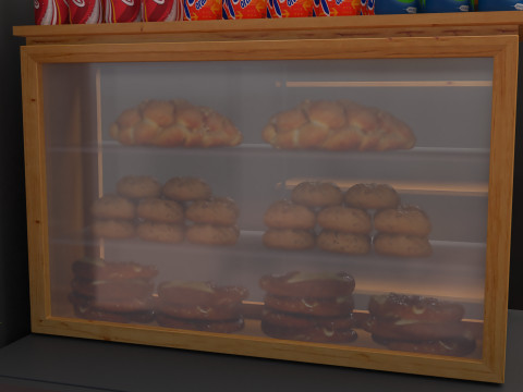 Breakfast Shop 4K 3D Model