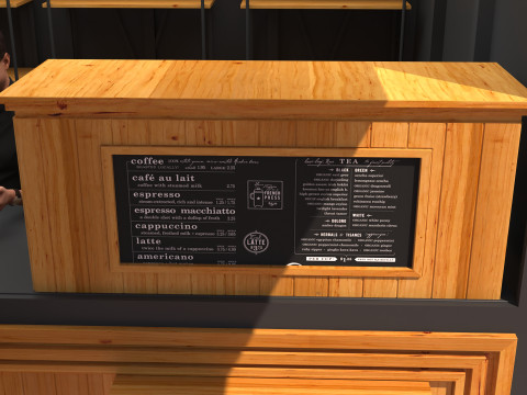 Breakfast Shop 4K 3D Model