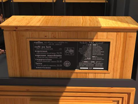 Breakfast Shop 4K 3D Model