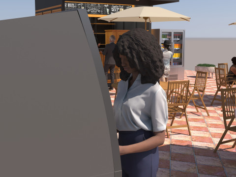 Breakfast Shop 4K 3D Model