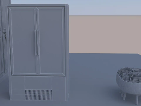Breakfast Shop 4K 3D Model