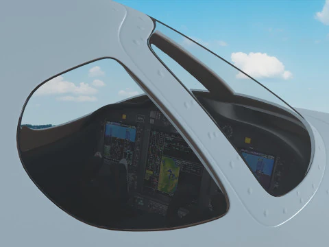 Private Jet 4K 3D Model