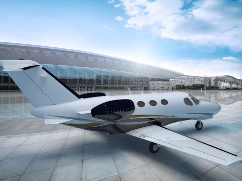 Private Jet 4K 3D Model