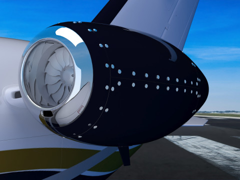 Private Jet 4K 3Dモデル