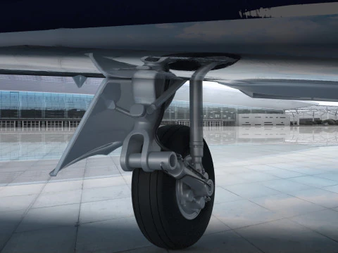 Private Jet 4K 3D Model