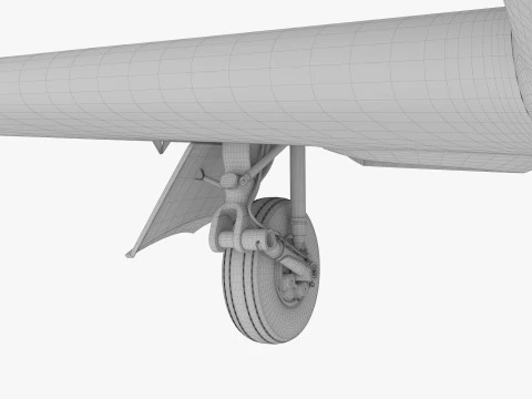 Private Jet 4K 3D Model