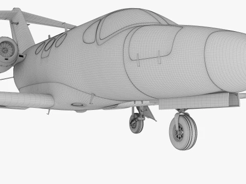Private Jet 4K 3D Model