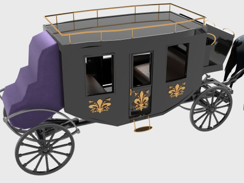 Western Wagon 7 - 4K Modèle 3D