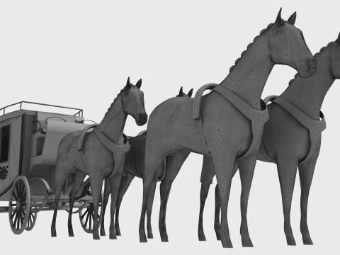 Western Wagon 7 - 4K Modèle 3D
