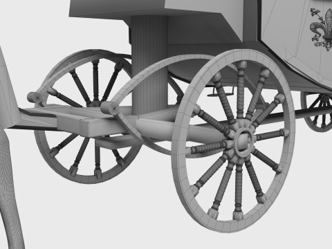 Western Wagon 7 - 4K Modèle 3D