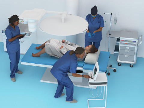 Operating Theater 4K 3D 모델