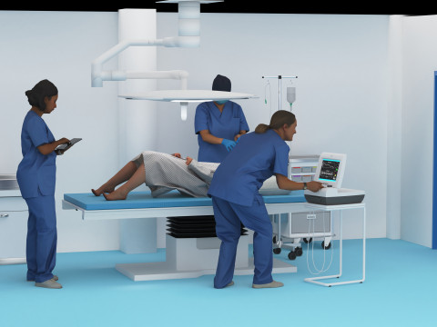 Operating Theater 4K Modello 3D