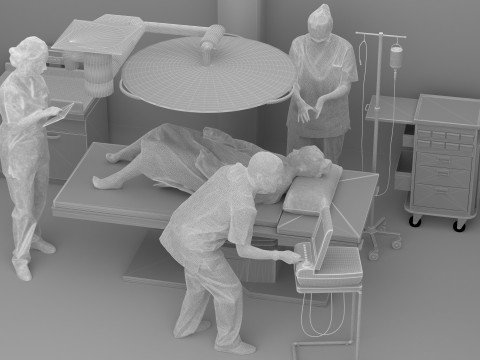 Operating Theater 4K Modello 3D