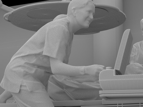 Operating Theater 4K Modello 3D