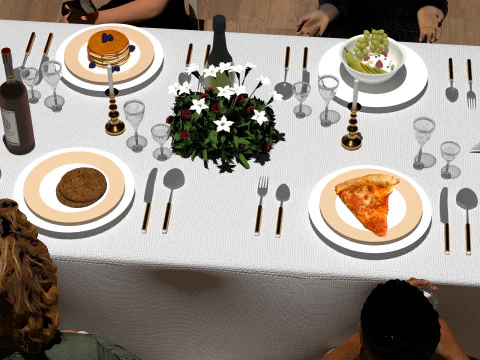 Dinner 3D Model