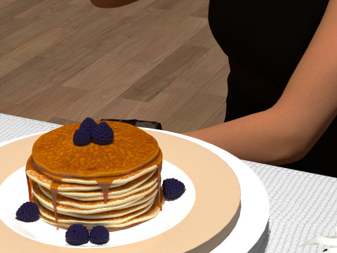Dinner 4K 3D Model