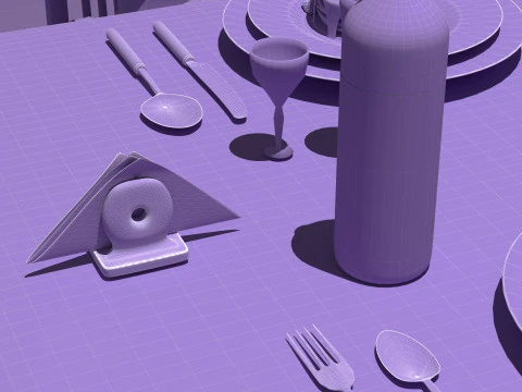 Dinner 3D Model
