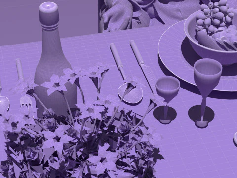 Dinner 3D Model