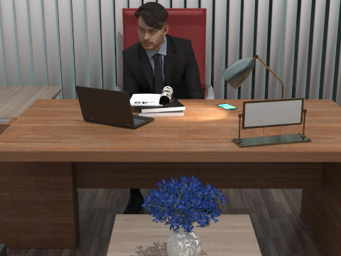 Boss Office 4K 3D Model