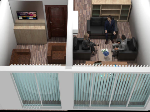 Boss Office 4K 3D Model