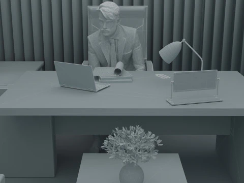 Boss Office 4K 3D Model