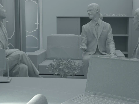 Boss Office 4K 3D Model