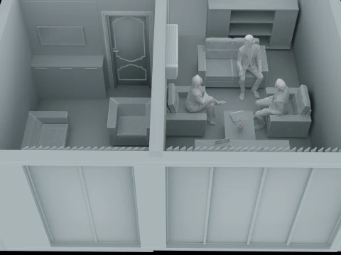 Boss Office 4K 3D Model
