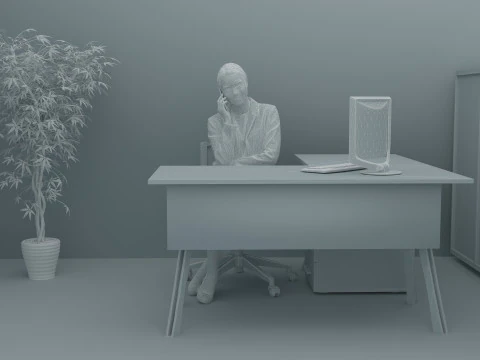 Boss Office 4K 3D Model