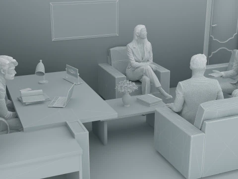 Boss Office 4K 3D Model