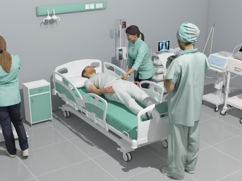 Critical Care Unit 4K 3D 模型