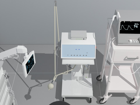 Critical Care Unit 4K 3D Модель