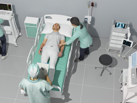 Critical Care Unit 4K 3D Модель