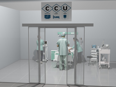 Critical Care Unit 4K 3D Модель