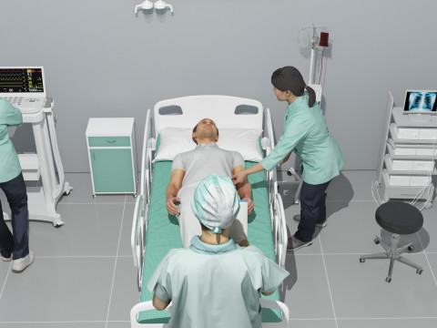 Critical Care Unit 4K 3D Модель