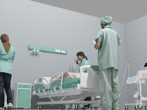 Critical Care Unit 4K 3D Модель