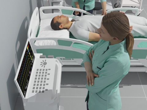 Critical Care Unit 4K 3D Модель