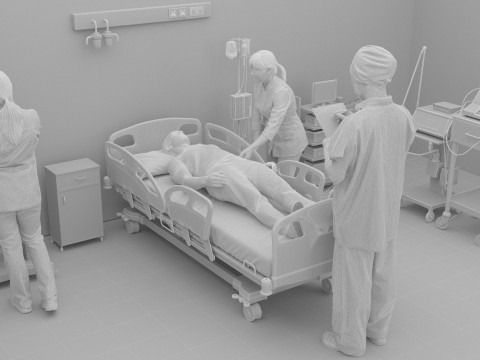 Critical Care Unit 4K 3D Модель