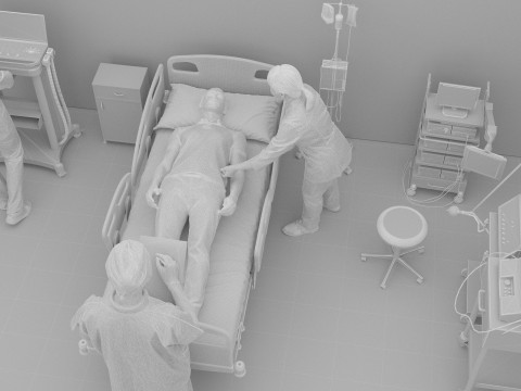 Critical Care Unit 4K 3D Модель