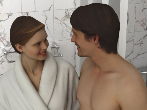 Последствия душа 4K 3D Модель