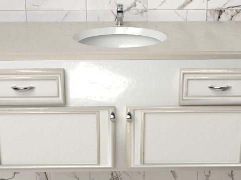 Последствия душа 4K 3D Модель