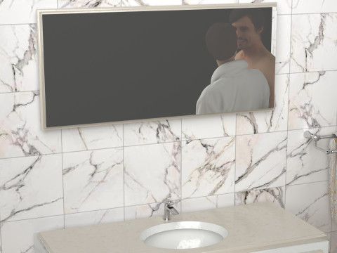 Последствия душа 4K 3D Модель