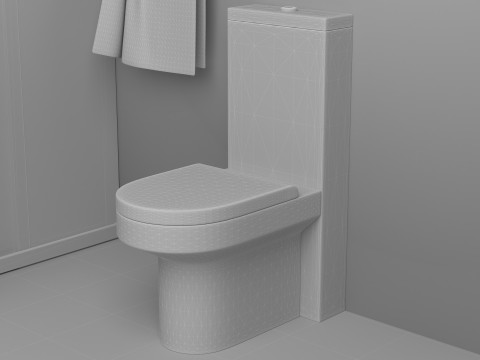 Последствия душа 4K 3D Модель