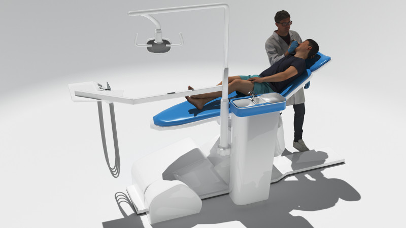 Dental Exam 4K 3D Model .c4d .max .obj .3ds .fbx .stl .blend