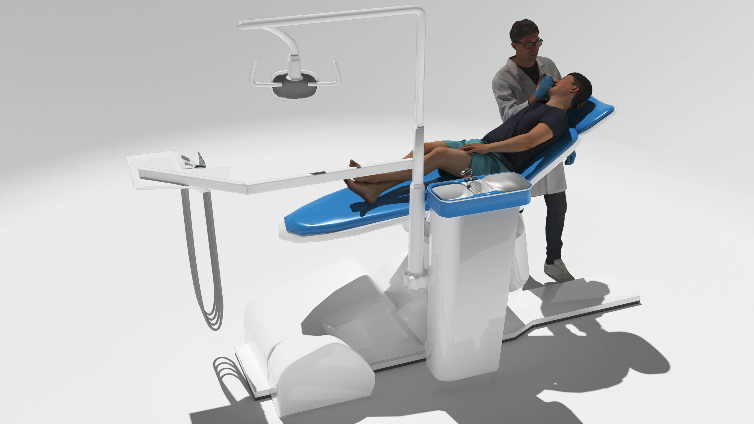 Dental Exam 3D Model .c4d .max .obj .3ds .fbx .stl .blend 