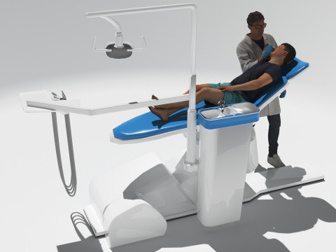 Dental Exam 4K 3D Model