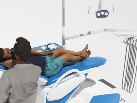 Dental Exam 4K 3D Model